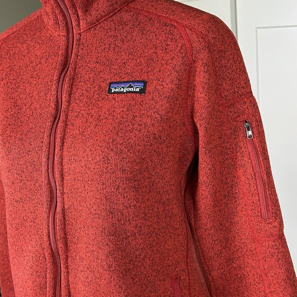 Patagonia Better Sweater Jacket Women's M Full Zip Fleece Red Warm - Picture 3 of 9